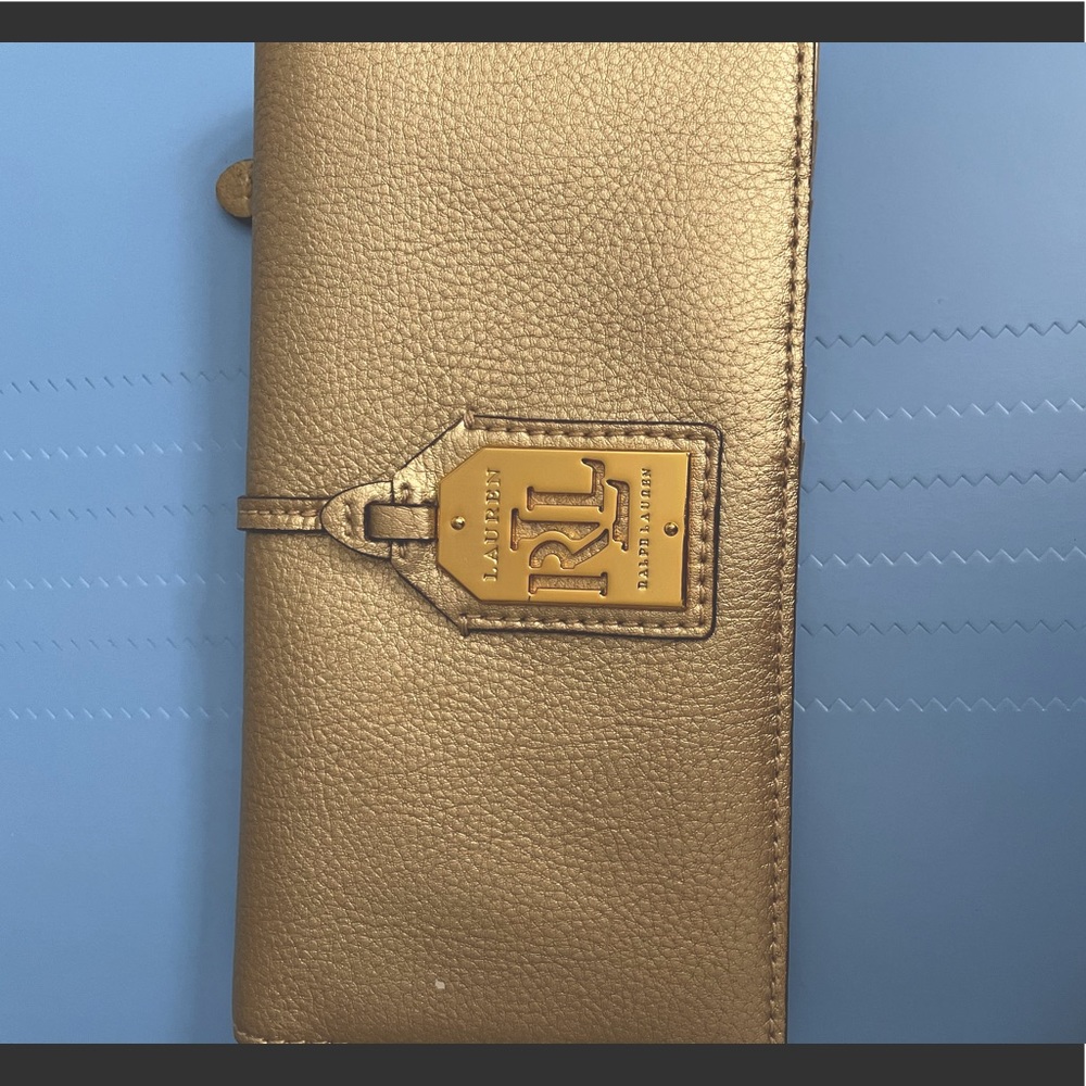 Gold Ralph Lauren wallet